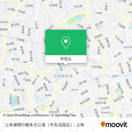 上海晟曜行服务式公寓（半岛花园店）地图