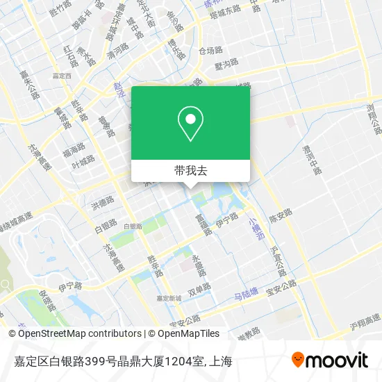 嘉定区白银路399号晶鼎大厦1204室地图