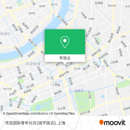 湾流国际青年社区(德平路店)地图