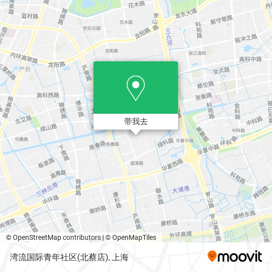 湾流国际青年社区(北蔡店)地图