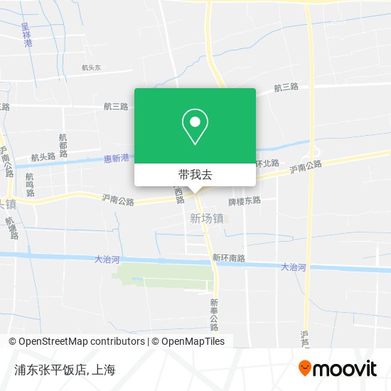 浦东张平饭店地图