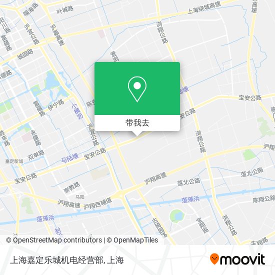 上海嘉定乐城机电经营部地图
