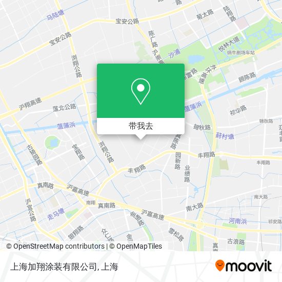 上海加翔涂装有限公司地图