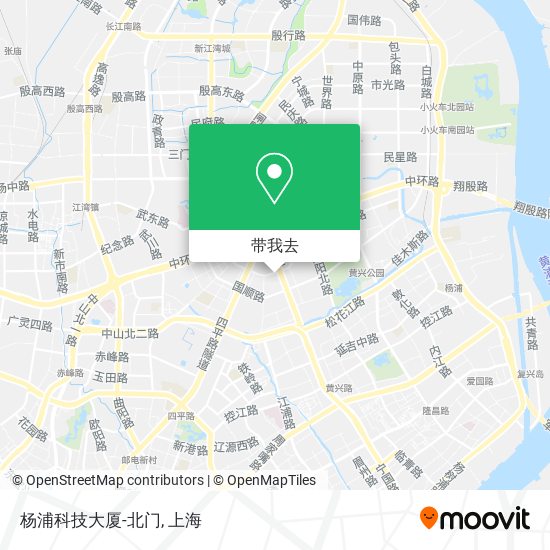 杨浦科技大厦-北门地图