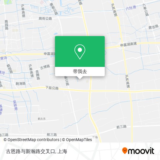 古恩路与新瀚路交叉口地图