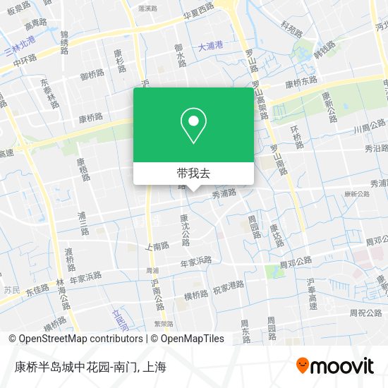 康桥半岛城中花园-南门地图