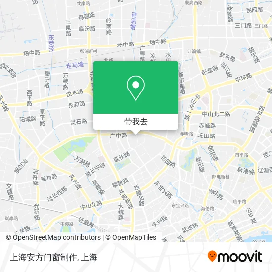 上海安方门窗制作地图