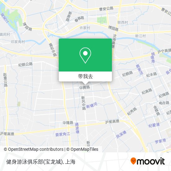 健身游泳俱乐部(宝龙城)地图