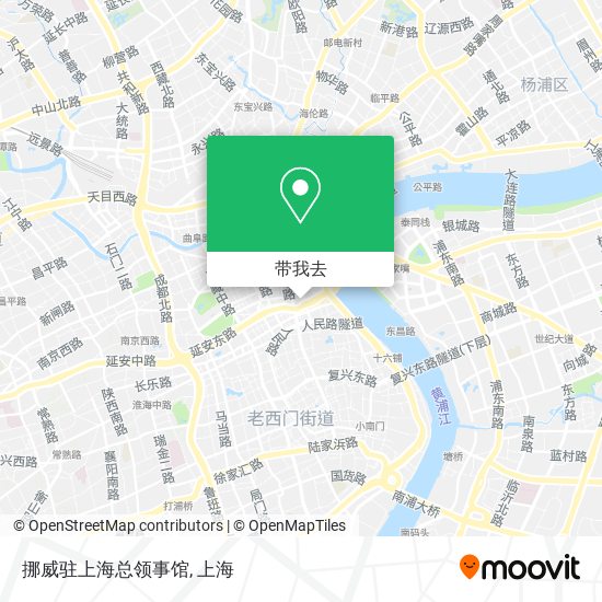 挪威驻上海总领事馆地图
