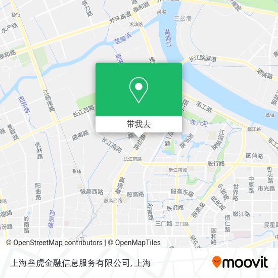 上海叁虎金融信息服务有限公司地图
