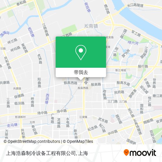 上海浩淼制冷设备工程有限公司地图