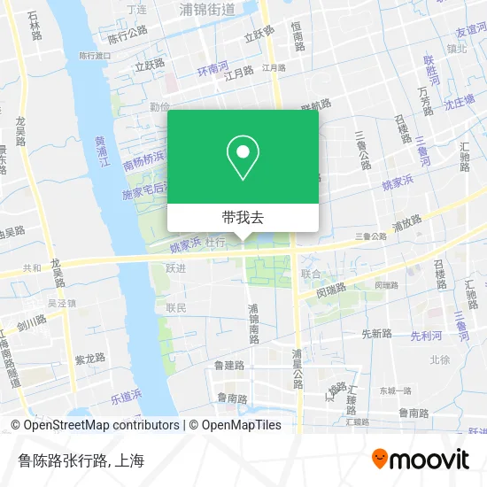 鲁陈路张行路地图