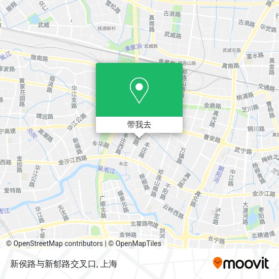 新侯路与新郁路交叉口地图