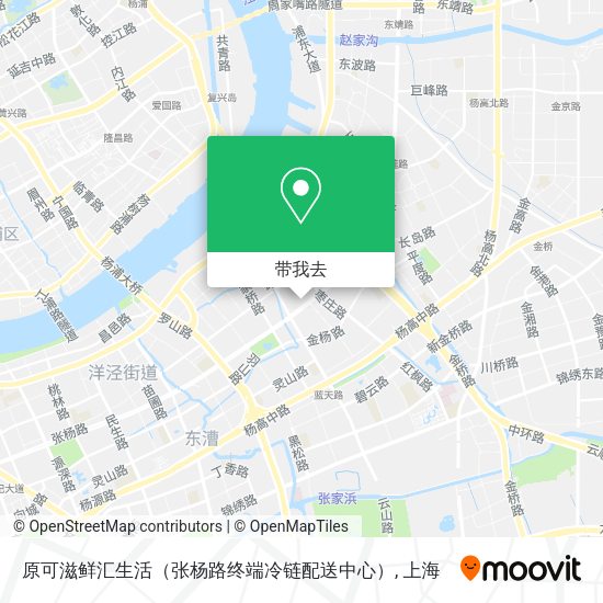 原可滋鲜汇生活（张杨路终端冷链配送中心）地图