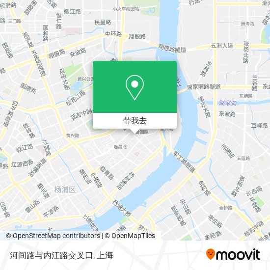 河间路与内江路交叉口地图