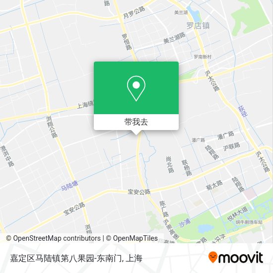 嘉定区马陆镇第八果园-东南门地图