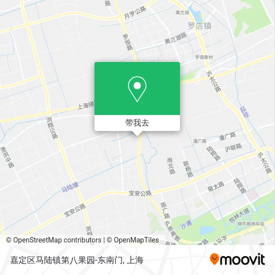 嘉定区马陆镇第八果园-东南门地图