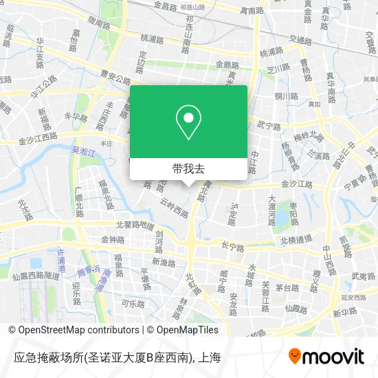 应急掩蔽场所(圣诺亚大厦B座西南)地图