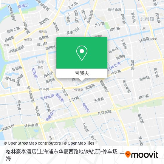 格林豪泰酒店(上海浦东华夏西路地铁站店)-停车场地图