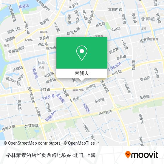格林豪泰酒店华夏西路地铁站-北门地图