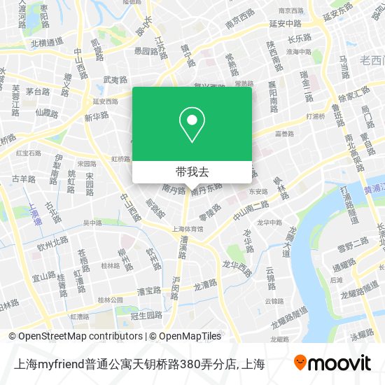 上海myfriend普通公寓天钥桥路380弄分店地图