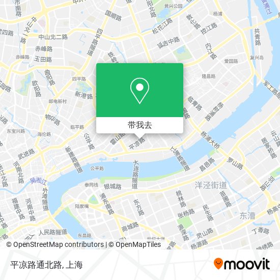 平凉路通北路地图