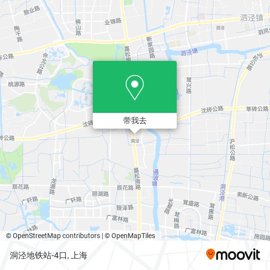 洞泾地铁站-4口地图
