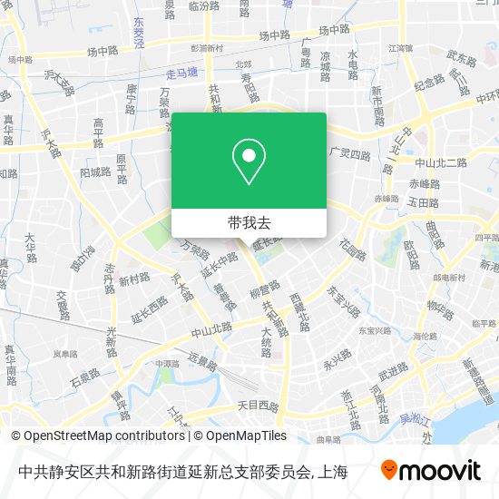 中共静安区共和新路街道延新总支部委员会地图