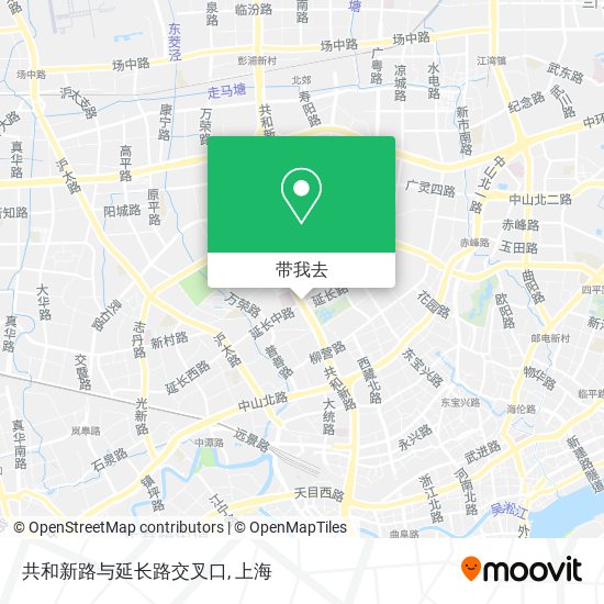 共和新路与延长路交叉口地图