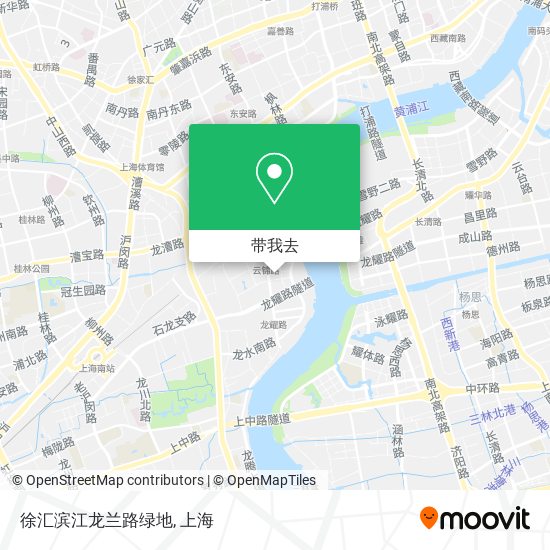 徐汇滨江龙兰路绿地地图
