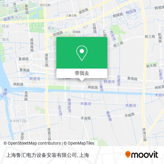 上海鲁汇电力设备安装有限公司地图