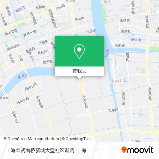 上海奉贤南桥新城大型社区新房地图