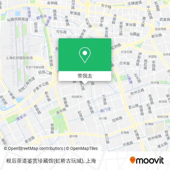 根后茶道鉴赏珍藏馆(虹桥古玩城)地图