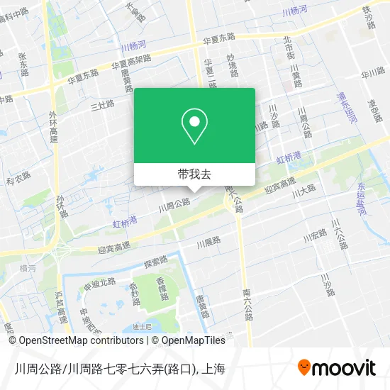 川周公路/川周路七零七六弄(路口)地图