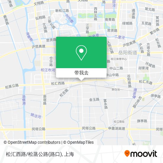 松汇西路/松蒸公路(路口)地图