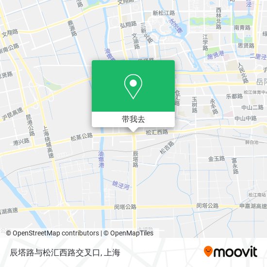 辰塔路与松汇西路交叉口地图