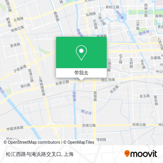 松汇西路与淹浜路交叉口地图