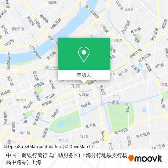 中国工商银行离行式自助服务区(上海分行地铁支行杨高中路站)地图