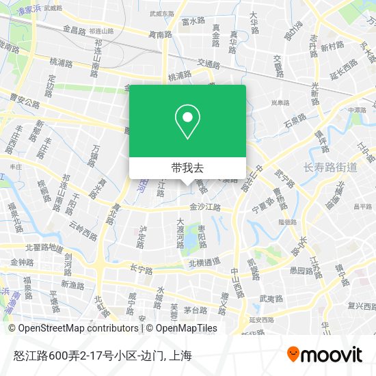 怒江路600弄2-17号小区-边门地图