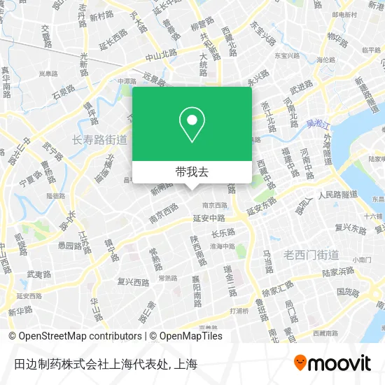 田边制药株式会社上海代表处地图