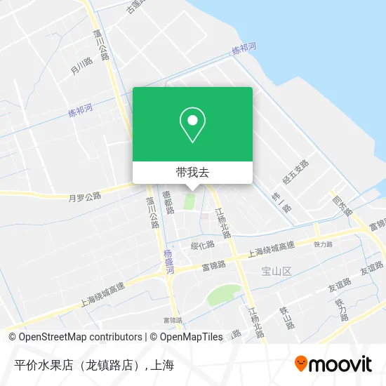 平价水果店（龙镇路店）地图