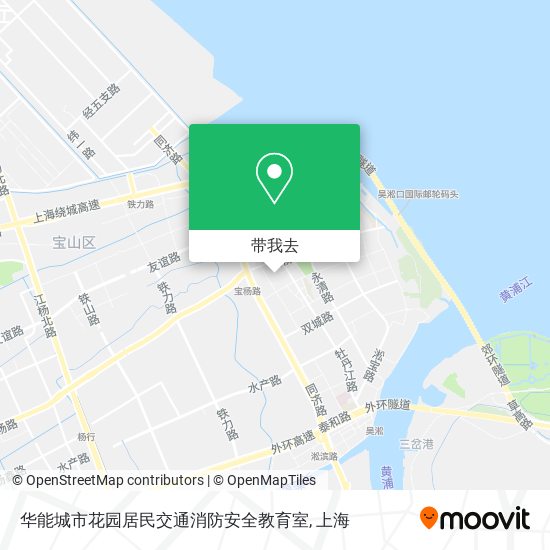 华能城市花园居民交通消防安全教育室地图
