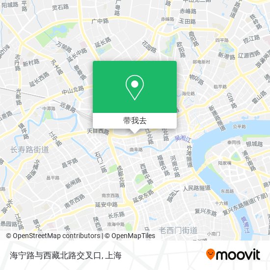 海宁路与西藏北路交叉口地图