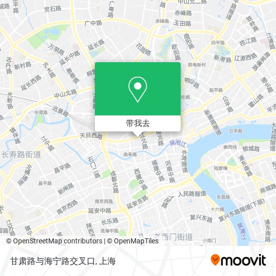 甘肃路与海宁路交叉口地图