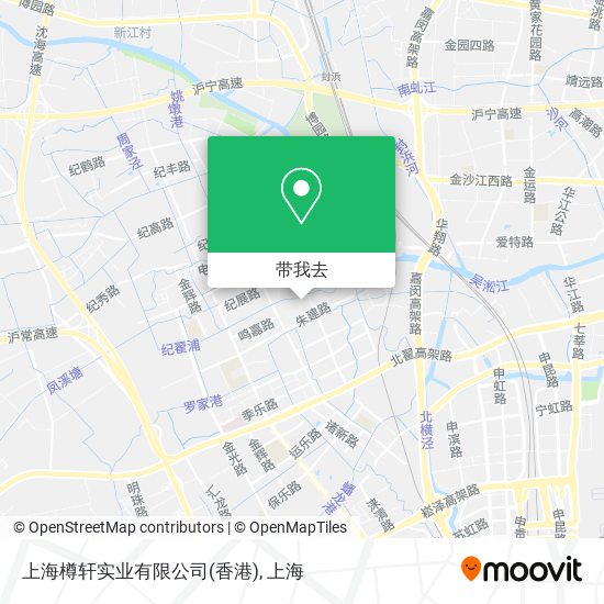 上海樽轩实业有限公司(香港)地图