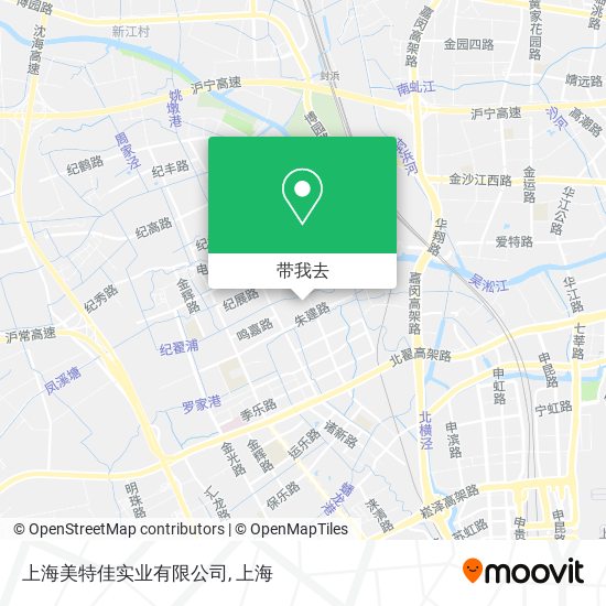 上海美特佳实业有限公司地图