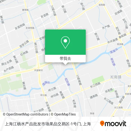 上海江杨水产品批发市场果品交易区-1号门地图