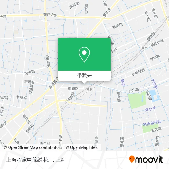 上海程家电脑绣花厂地图