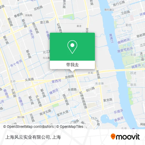 上海风云实业有限公司地图