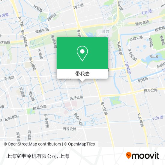 上海富申冷机有限公司地图